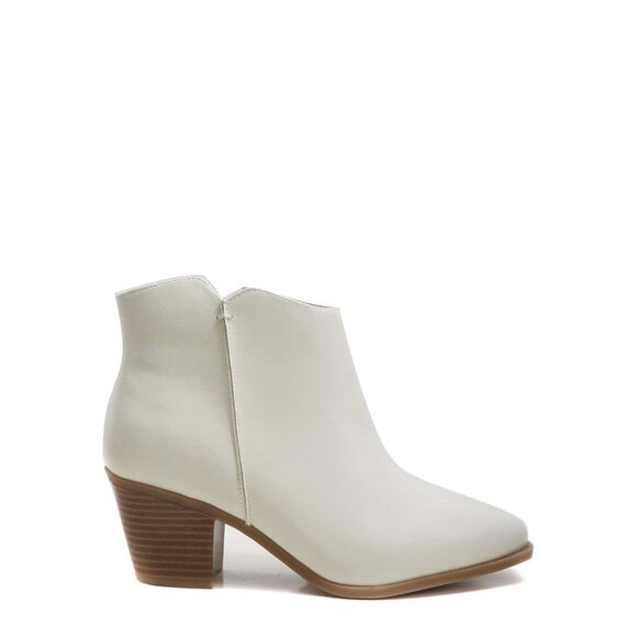 NIB Eloquii Elements Ivory Almond Toe Booties Sz 7.5 W Block Heel - Picture 4 of 16